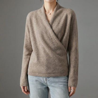 Cozy Oversized Cable Knit Wrap Sweater