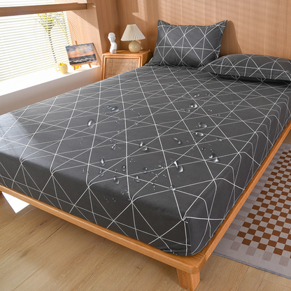 Stretchy Geometric Bed Sheet with Elastic Edges - Nocini