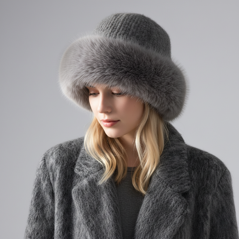 Luxurious Mink Fur Beanie Hat - Nocini