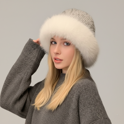 Luxurious Mink Fur Beanie Hat