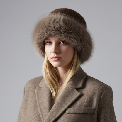 Luxurious Mink Fur Beanie Hat