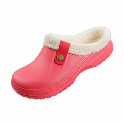 Cozy Women's Snow Clogs - Soft Fleece Lining