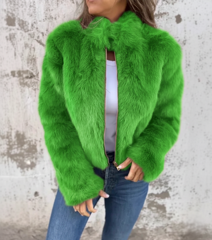 Cozy Faux Fur Parka Jacket for Women