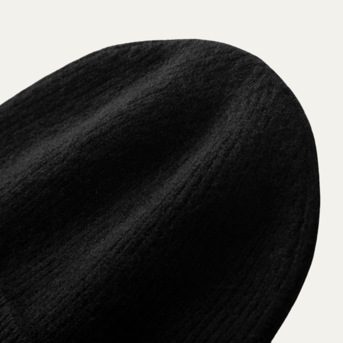 Warm Men's Cashmere Ribbed Winter Beanie