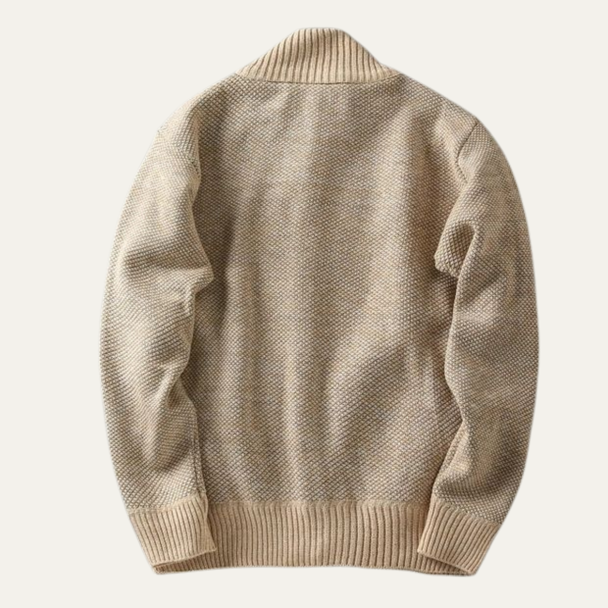 Thick Warm Men's Cable Knit Zip Up Jacket
