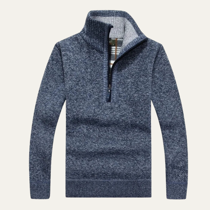 Warm Mens Fleece Half Zip Sweater - Nocini