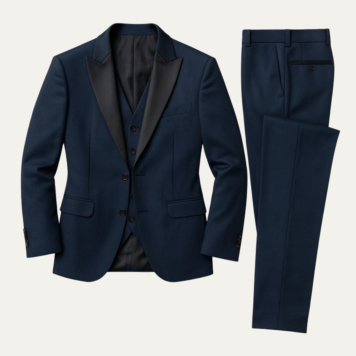 Classic Men's 3 Piece Business Suit Set - Nocini