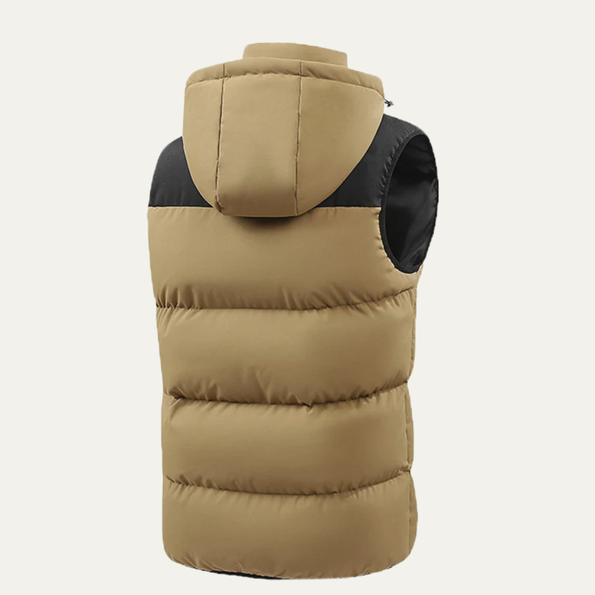 Thermal Men's Insulated Hooded Puffer Vest with Zip Pockets