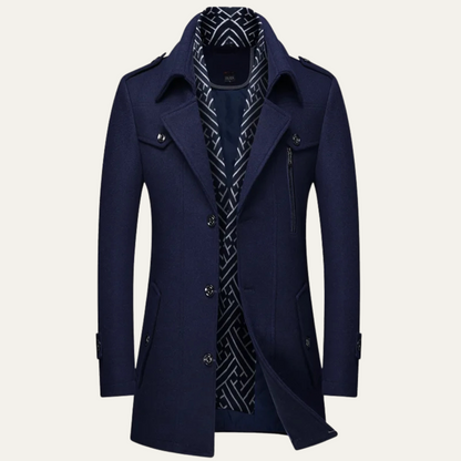 Classic Men's Waterproof Double Breasted Trench Coat
