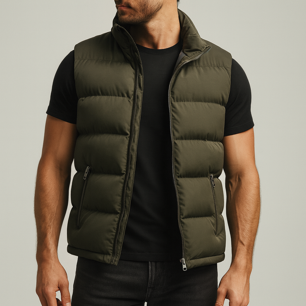 Men's Slim Water Resistant Puffer Vest - Nocini