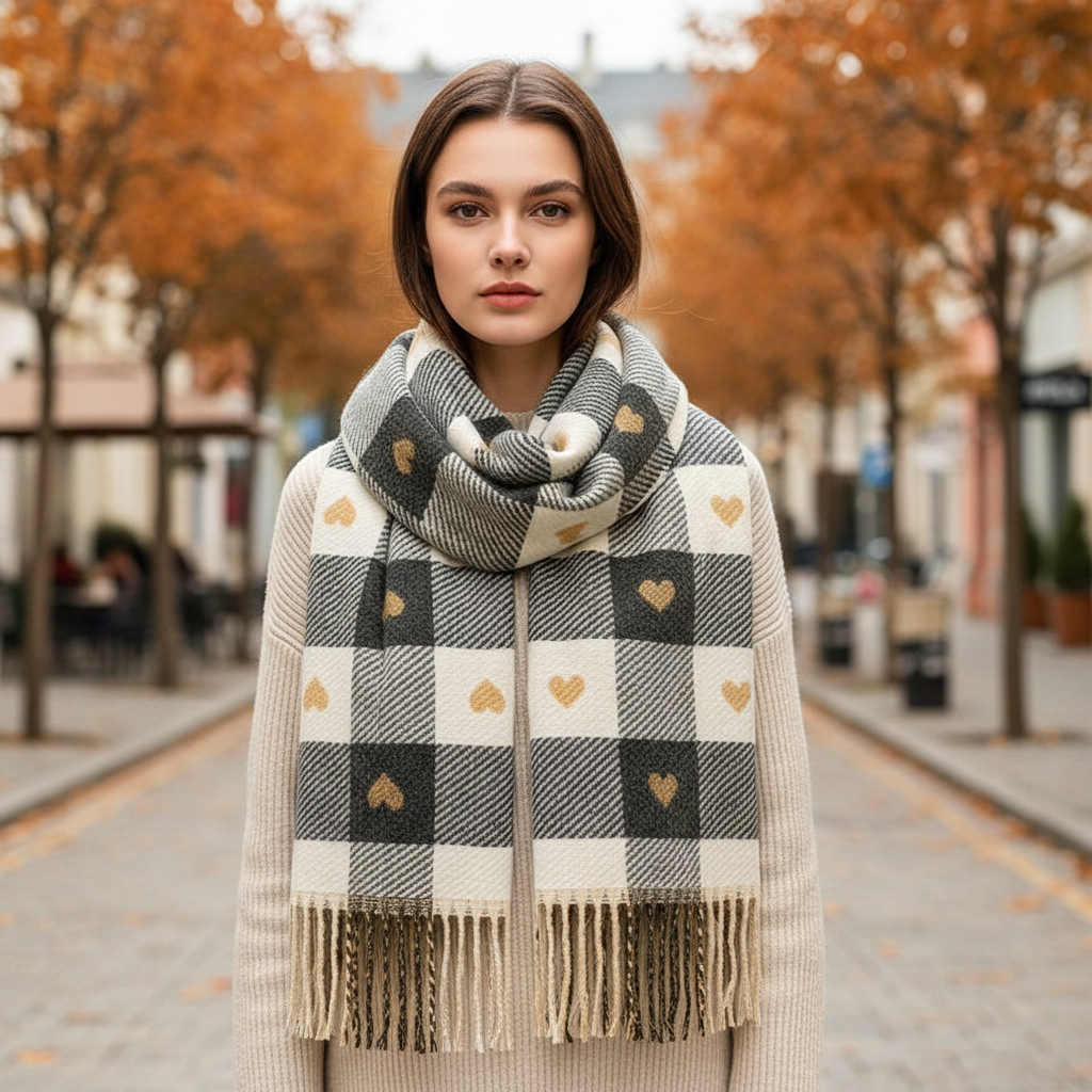 Colorful Women's Scarf - HeartWarm - Pexav