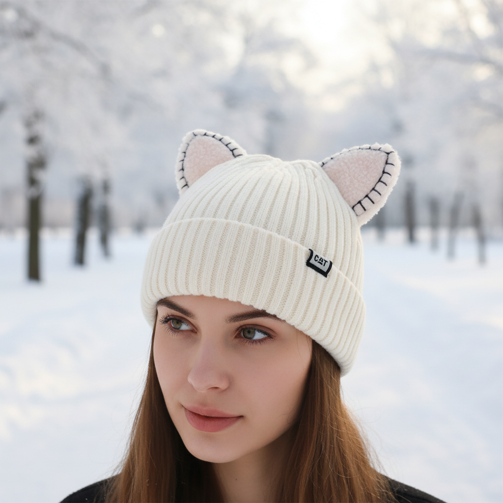 Cozy Cat Ear Warm Beanie - Pexav