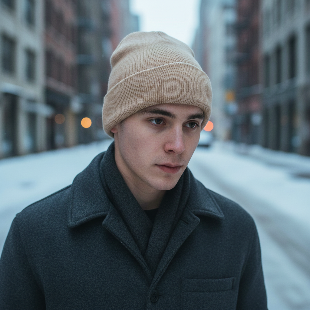 Warm Cable Knit Beanie Hat - Pexav