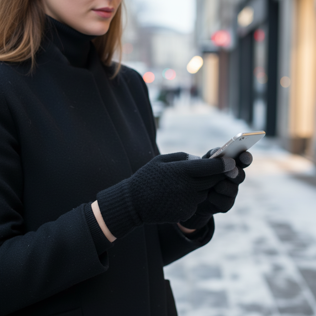 Warm Fleece Touchscreen Gloves - Pexav