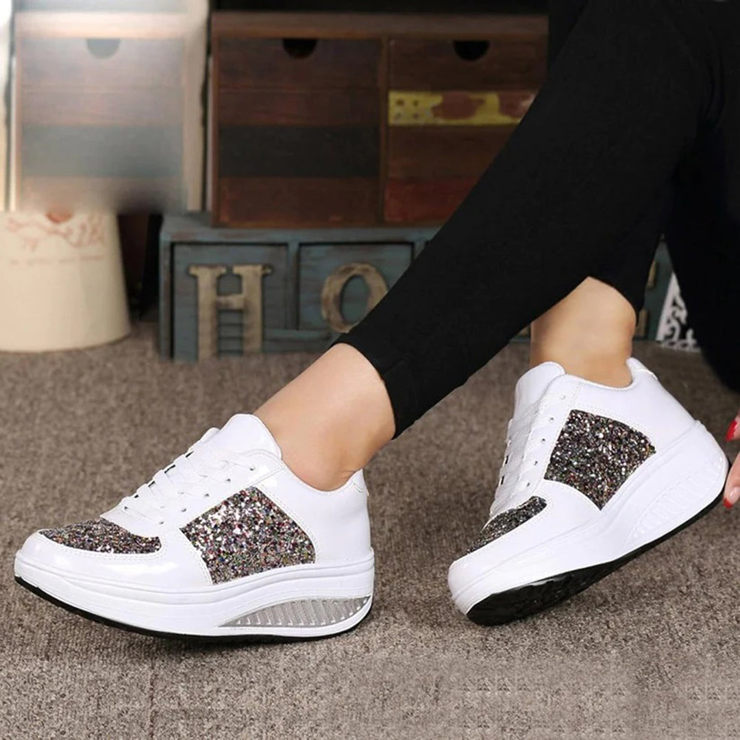 Sparkly High Top Sneakers for Women