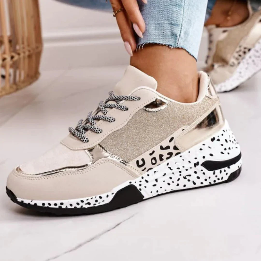 Sparkly Thick Women's Sneakers - Fashionable & Cozy - Nocini