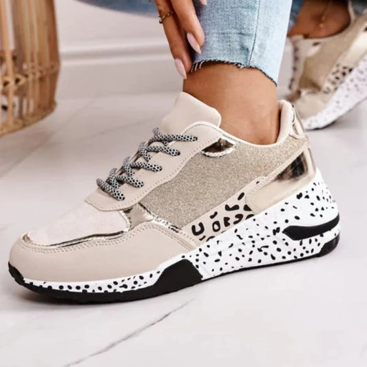 Sparkly Thick Women's Sneakers - Fashionable & Cozy - Nocini