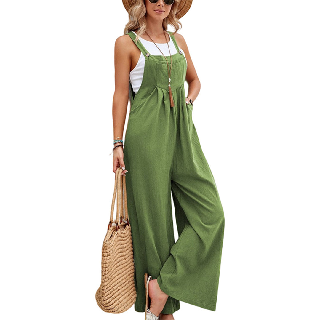 Loose Fit Sleeveless Jumpsuit for Women - Nocini