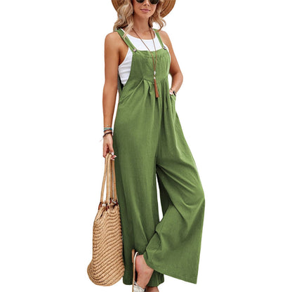 Loose Fit Sleeveless Jumpsuit for Women - Nocini