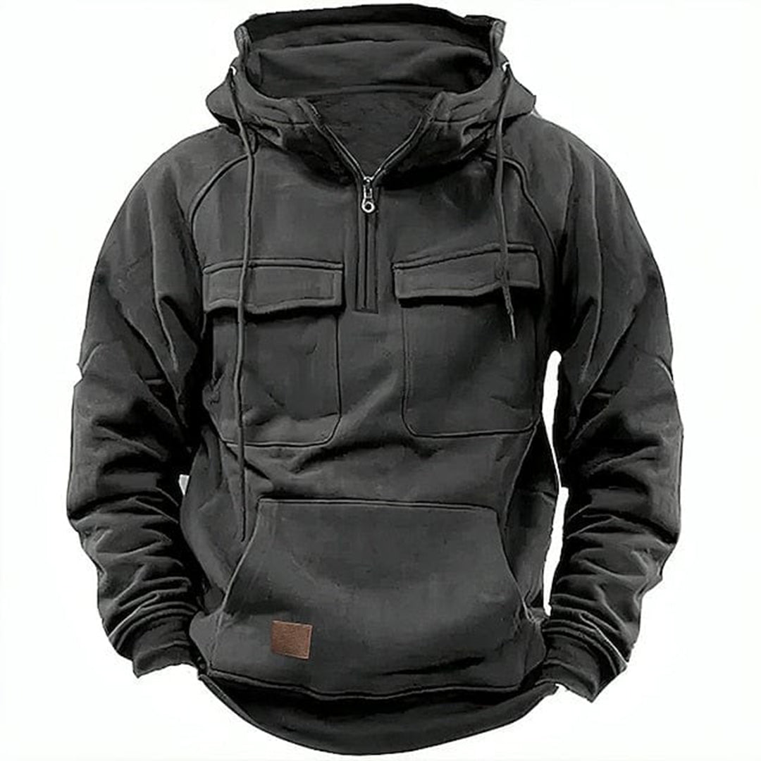 Classic Biker Jacket Hoodie for Men - Olytrend