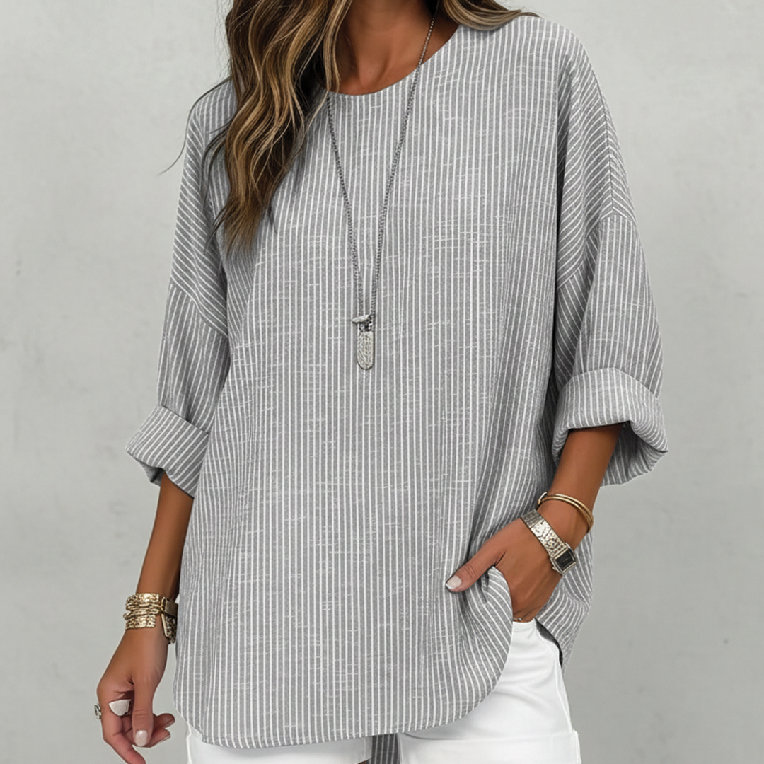 Classic Stripe Relaxed Fit Top