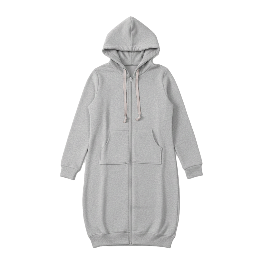 Comfy Oversized Zip Up Hoodie for Daily Wear