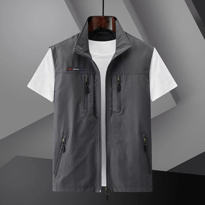 Practical Outdoor Mens Travel Vest with Pockets