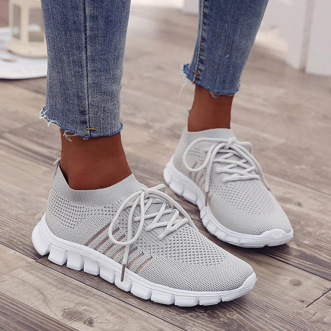 Comfy Women's Running Shoes - Airy Mesh Upper