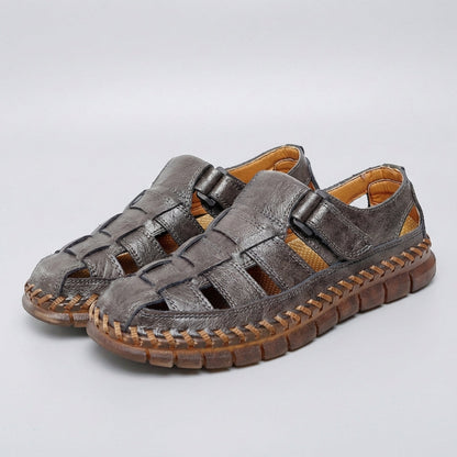 Comfortable Fisherman Sandals with Woven Upper and Adjustable Buckle