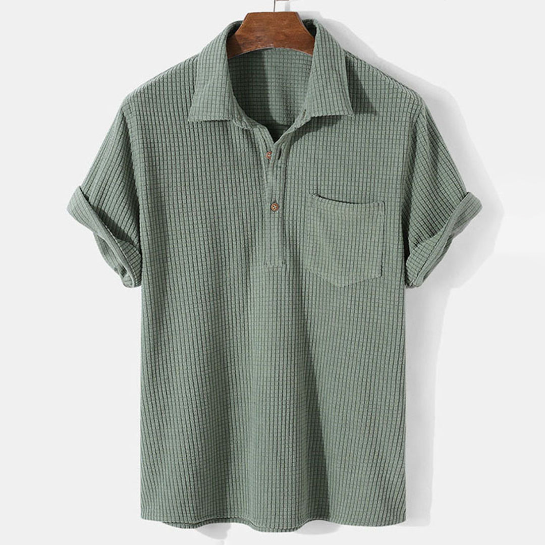 Classic Short Sleeve Polo Shirt with Pocket