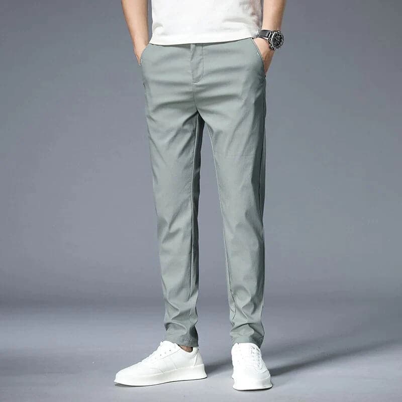 Slim Fit Men's Cotton Stretch Trousers