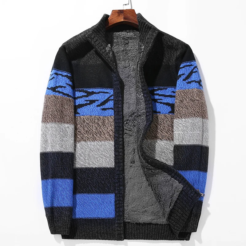 Multicolored Wool Sweater Cardigan