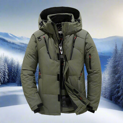 Warm Hooded Puffer Coat For Men