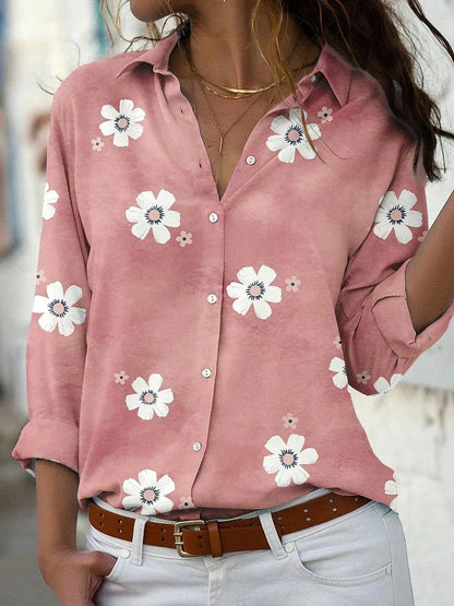 Women's Pretty Floral Pattern Top - Olytrend