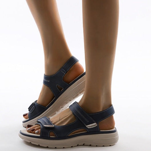 Zara - Elevated Buckle Slide Sandals
