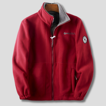 Relaxed Fit Mens Fleece Jacket