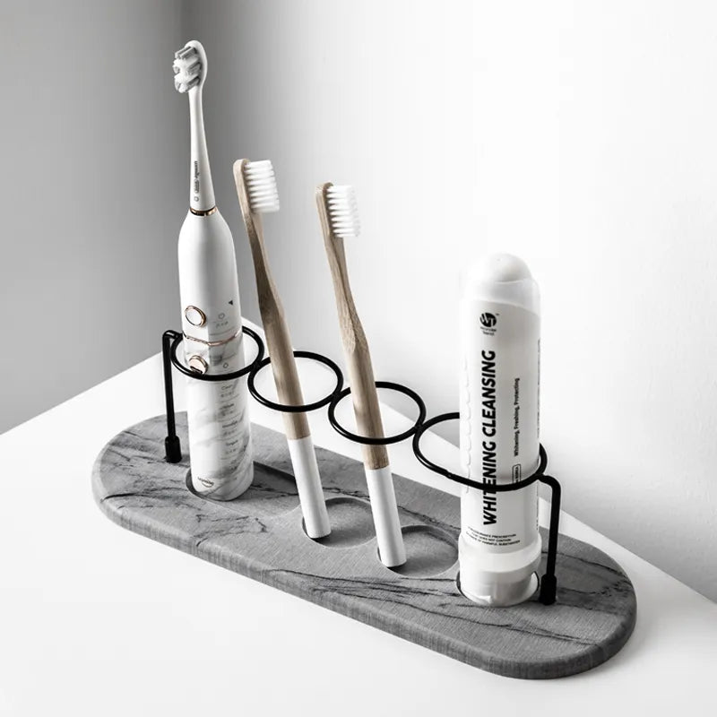 Modern Bathroom Storage | Holder for Toothbrush & Toothpaste - Nocini