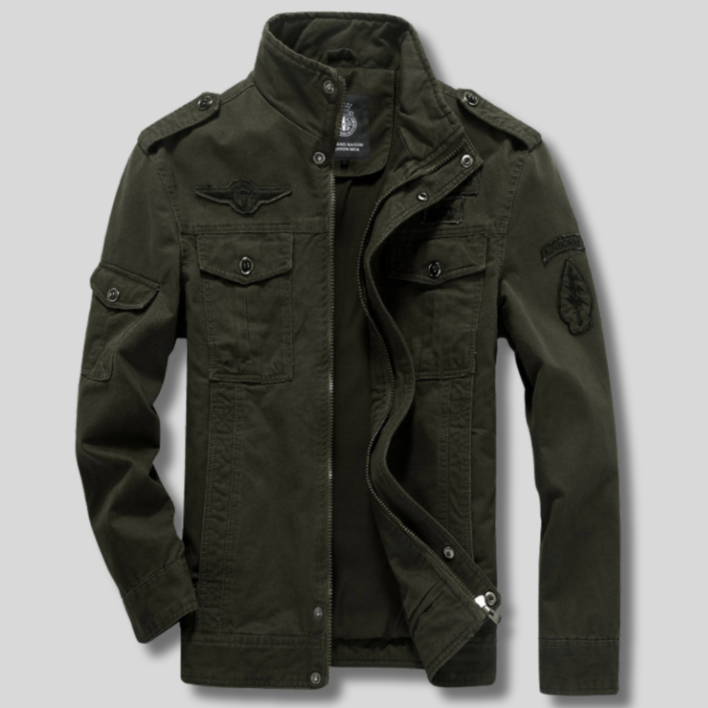 Regular Fit Mens Leather Biker Jacket - Olytrend