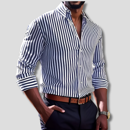 Classic Breathable Stripe Tee - Olytrend