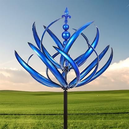 Modern Metal Spiral Mobile Art Sculpture