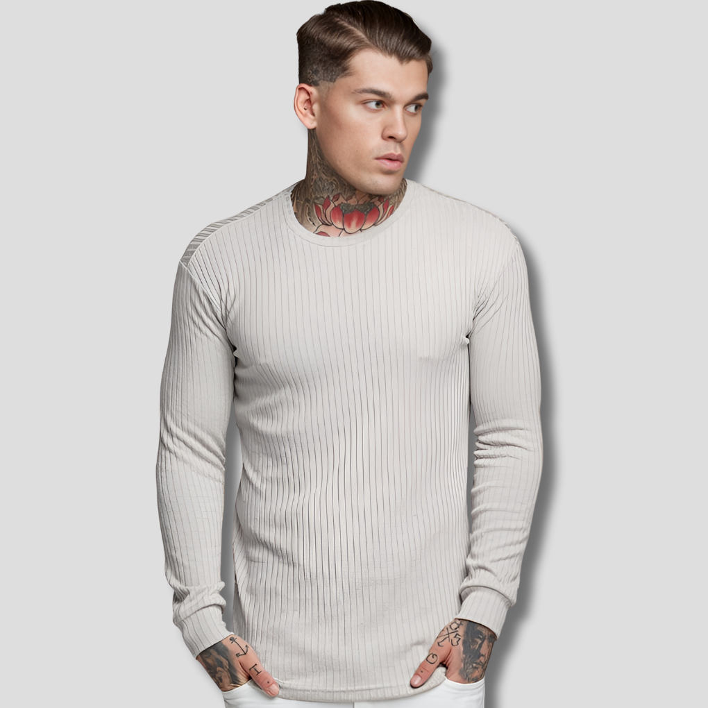 Soft Wool Crew Neck Sweater Classic Casual Fit - Olytrend