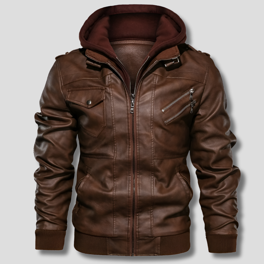 Classic Men's Real Leather Coat