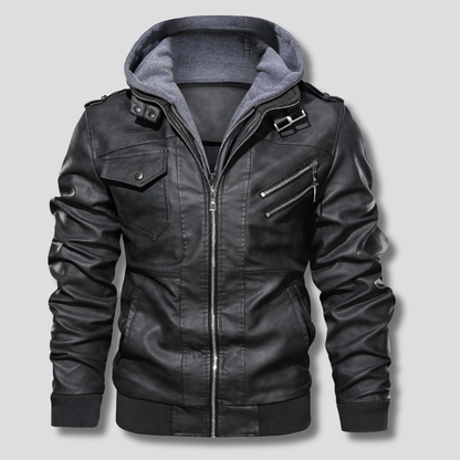 Classic Men's Real Leather Coat - Olytrend