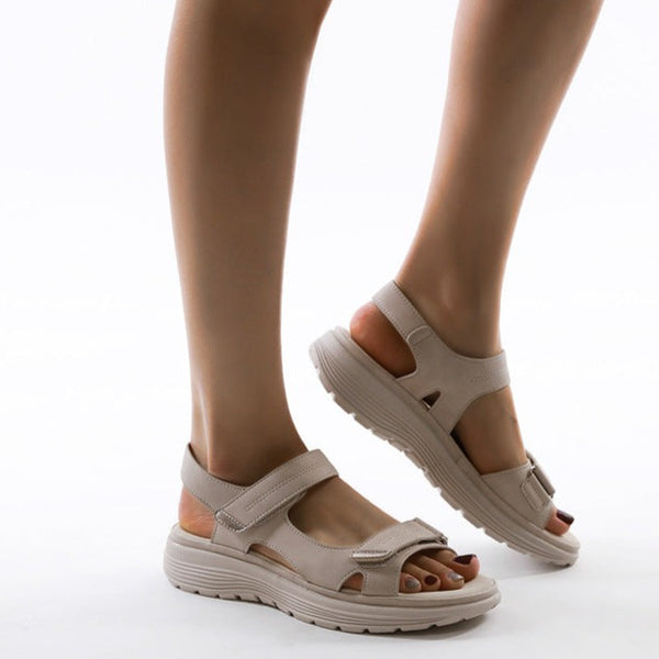 Zara - Elevated Buckle Slide Sandals