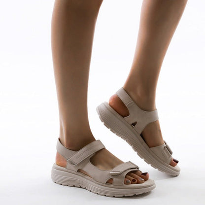 Zara - Elevated Buckle Slide Sandals