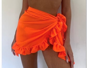 Relaxed Fit Summer Skirt with Adjustable Waist Tie