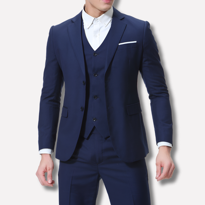Tailored Fit Men's 3-Piece Business Suit
