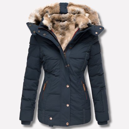 Ladies Warm Insulated Parka Coat