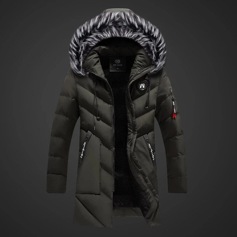 Men's Waterproof Insulated Hooded Winter Parka Coat