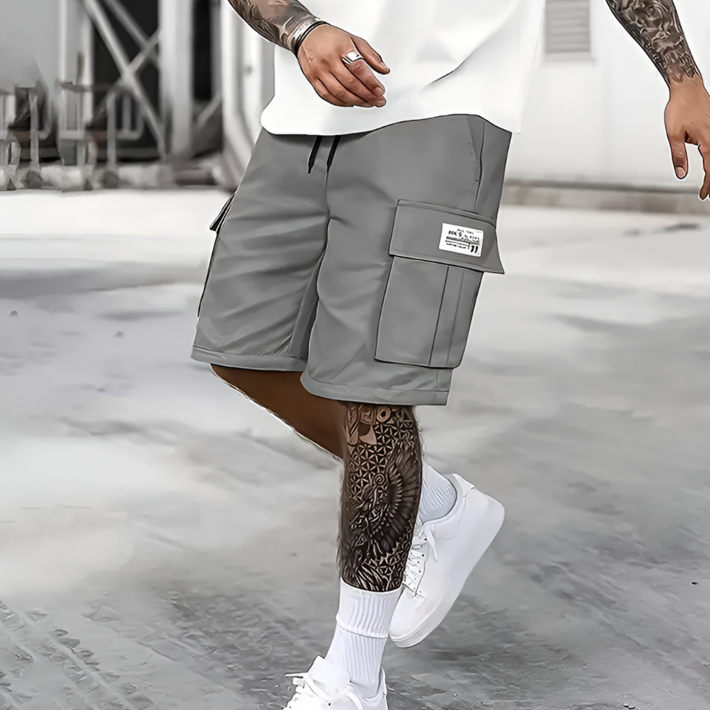 Relaxed Fit Men's Casual Cargo Shorts - Olytrend